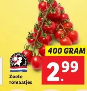 Lidl Zoete romaatjes aanbieding