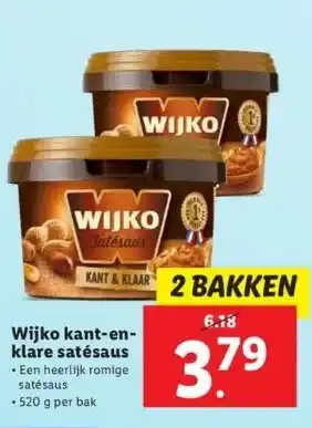 Lidl Wijko satésaus aanbieding