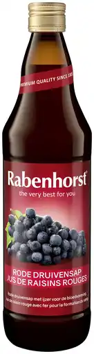 De Online Drogist Rabenhorst druivensap & ijzer 750ml aanbieding