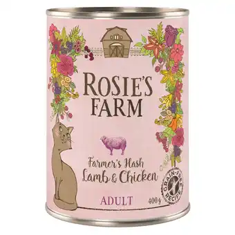 Zooplus Rosie's farm adult 1 x 400 g kattenvoer - lam & kip aanbieding