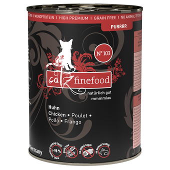 Zooplus Catz finefood puur blikken 6 x 400/375 g kattenvoer - no. 103 kip (6 x 400 g) aanbieding