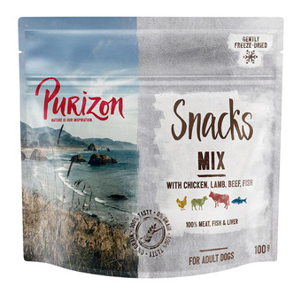 Zooplus Purizon snack mix - graanvrij - 100 g aanbieding