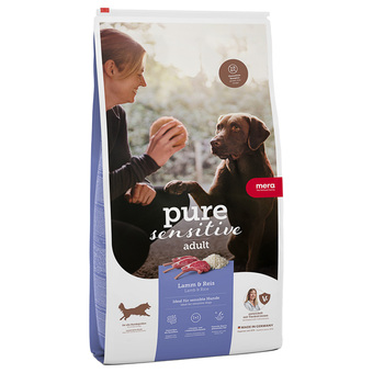 Zooplus 2x12,5kg mera pure sensitive adult lam & rijst hondenvoer aanbieding