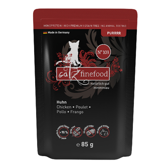 Zooplus Catz finefood puur maaltijdzakjes 8 x 80/85 g kattenvoer - no. 103 kip (8 x 85 g) aanbieding