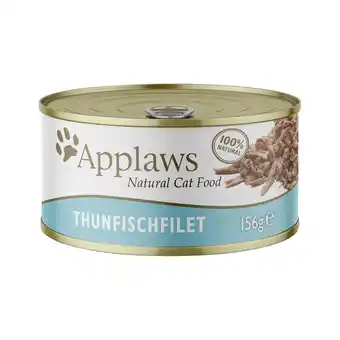 Zooplus 24x156g tonijnfilet applaws kattenvoer aanbieding