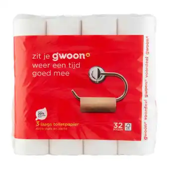 Coop G'woon 3 laags toiletpapier aanbieding