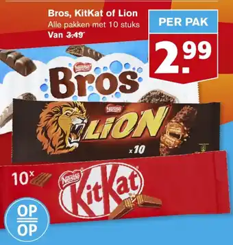 Hoogvliet Bros, KitKat of Lion aanbieding