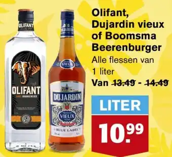 Hoogvliet Olifant, Dujardin vieux of Boomsma Beerenburger 1 liter aanbieding