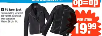 ALDI PU leren jack aanbieding