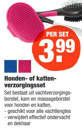 ALDI Honden- of katten- verzorgingsset aanbieding