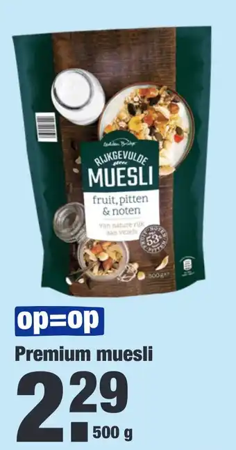 ALDI Premium muesli aanbieding