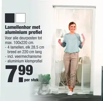 ALDI Lamellenhor met aluminium profiel aanbieding