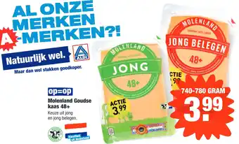 ALDI Molenland Goudse kaas 48+ aanbieding