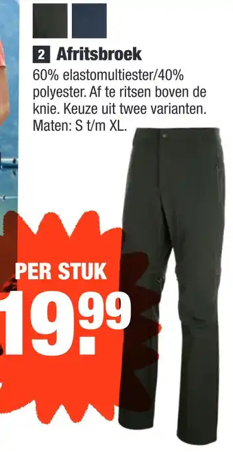 ALDI Afritsbroek aanbieding