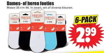 Dirk Dames- of heren footies aanbieding