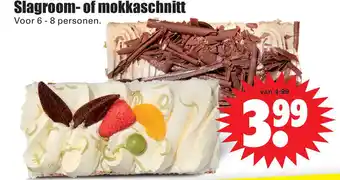 Dirk Slagroom- of mokkaschnit aanbieding