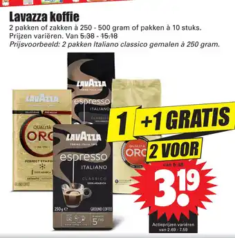 Dirk Lavazza koffie aanbieding