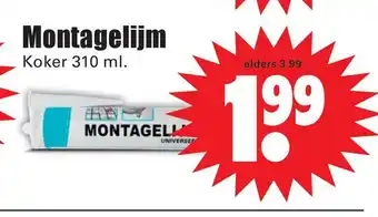 Dirk Montagelijm aanbieding