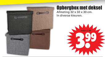Dirk Opbergbox met deksel aanbieding