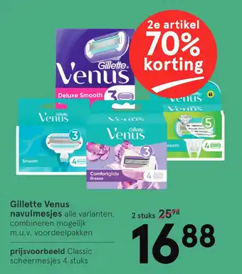 Etos Gillette Venus navulmesjes aanbieding