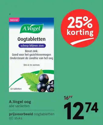 Etos A.Vogel oog aanbieding