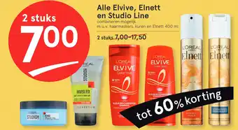 Etos Alle Elvive, Elnett en Studio Line aanbieding