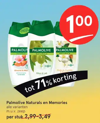 Etos Palmolive Naturals en Memories aanbieding