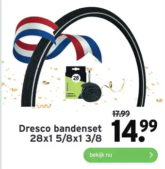 GAMMA Dresco bandenset 28x1 5/8x1 3/8 aanbieding