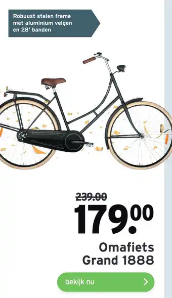 GAMMA Omafiets Grand 1888 aanbieding