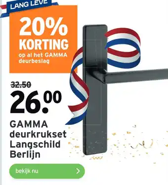 GAMMA GAMMA deurkrukset Langschild Berlijn aanbieding