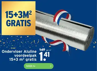 GAMMA Ondervloer Aluline voordeelpak aanbieding