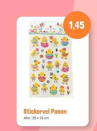 Lobbes Stickervel Pasen aanbieding