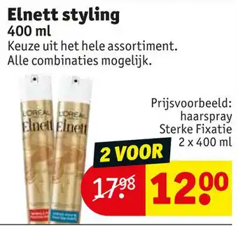 Kruidvat Elnett styling aanbieding