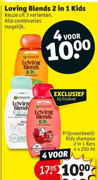 Kruidvat Loving Blends 2 in 1 Kids aanbieding