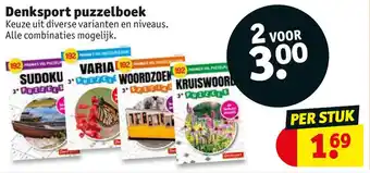 Kruidvat Denksport puzzelboek aanbieding