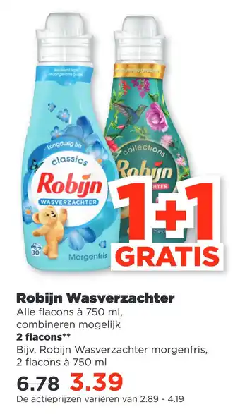 PLUS Robijn Wasverzachter aanbieding