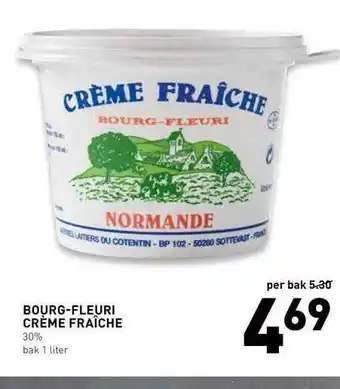 De Kweker Bourg-Fleuri Crème Fraîche 1 liter aanbieding