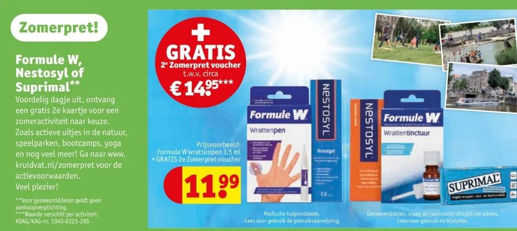 Nestosyl of suprimal** voordelig dagje uit, ontvang een gratis 2e