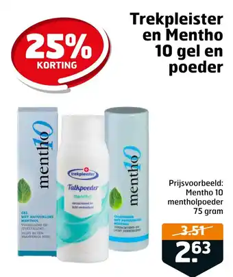 Trekpleister Trekpleister en mentho 10 gel en poeder aanbieding