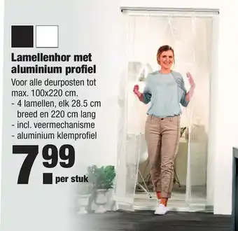 ALDI Lamellehor met aluminium profiel aanbieding