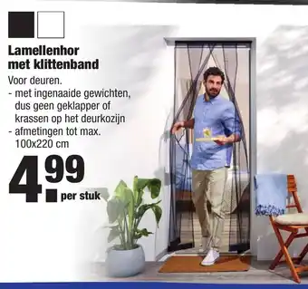 ALDI Lamellehor met klittenband aanbieding