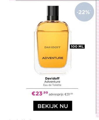 ICI Paris XL Davidoff Adventure Eau de Toilette 100 ml aanbieding