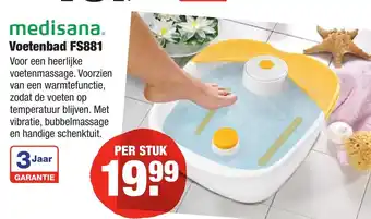 ALDI Medisana Voetenbad | FS881 aanbieding