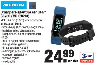 ALDI Medion Draagbare sporttrecker  LIFE S3750 (MD 61613) aanbieding