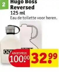 Kruidvat Hugo boss reversed aanbieding