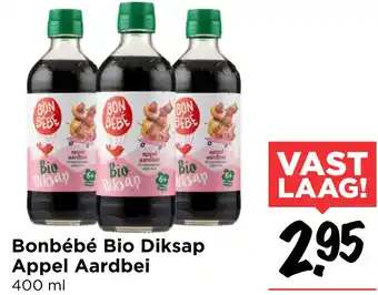 Vomar Voordeelmarkt Bonbébé Bio Diksap Appel Aardbei aanbieding