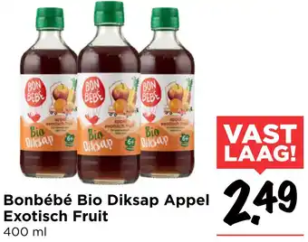 Vomar Voordeelmarkt Bonbébé Bio Diksap Appel Exotisch Fruit aanbieding