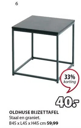 Jysk Oldhuse bijzettafel aanbieding