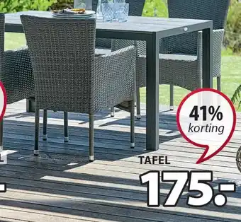 Jysk Pindstrup tafel aanbieding