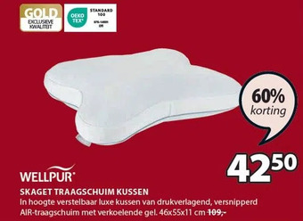 Jysk Skaget traagschuim kussen aanbieding